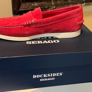 Sebago Red Docksides Women's Shoes